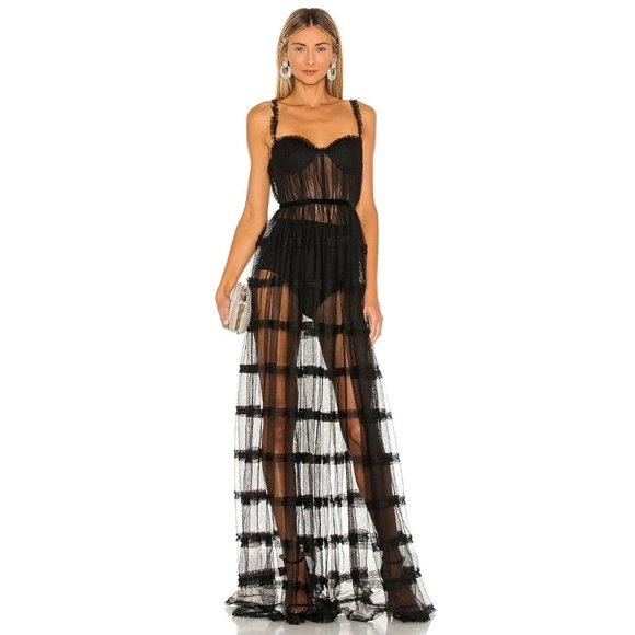 Sau Lee Dresses & Skirts - SAU LEE Dress Camille Corset Gown in Black 4 New